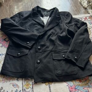 Talbots Plus Petite Black Blazer